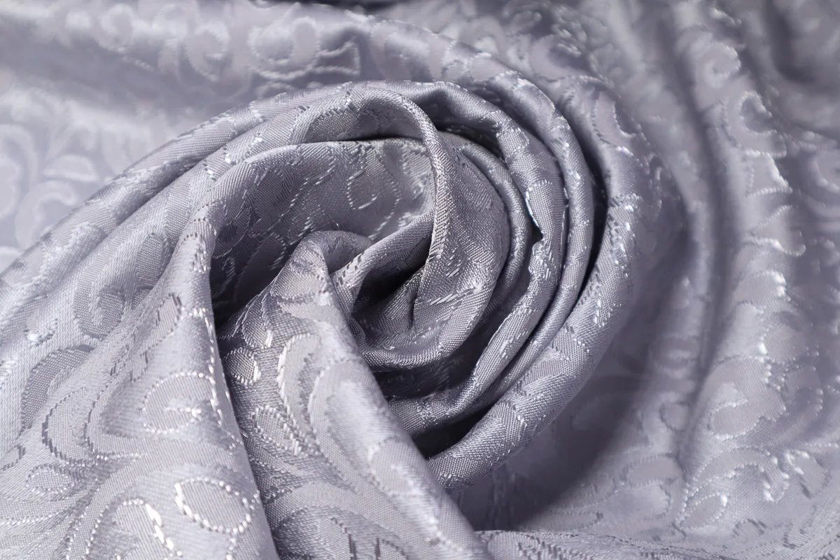 Ткань жаккард королевский серый ш 1,5 (пэ 100%)