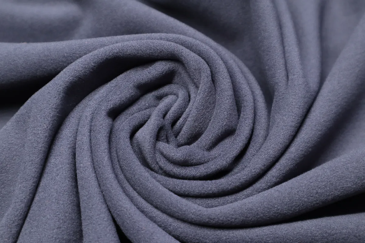 Ткань трикотаж микрофибра серый ш 1,6 (пэ-микро 100%)