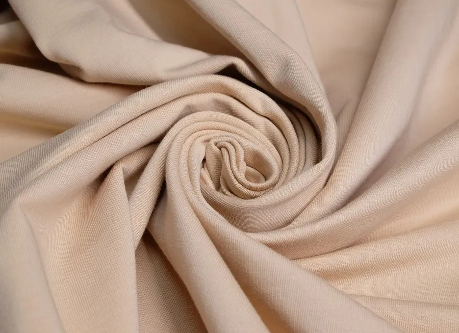 Ткань футер 2-х нит. петля бежевый ш 1,8 (хлопок 100%)