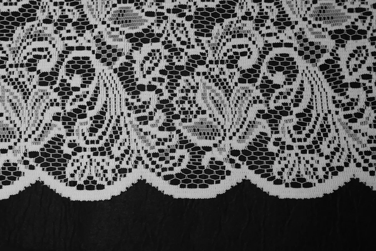 Тюль сетка жаккард белый шир.2,5 (пэ100%)