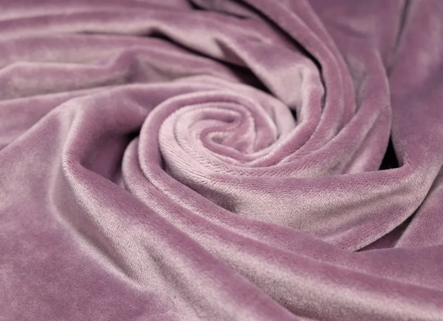 Ткань велюр однотон. лиловый ш 1,45 (пэ 92% эл 8%)