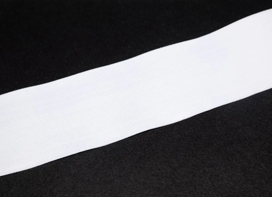 Тесьма эластичная бельевая 7см белый