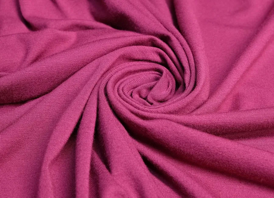 Ткань трикотаж бордовый ш 1,4 (вискоза 100%)