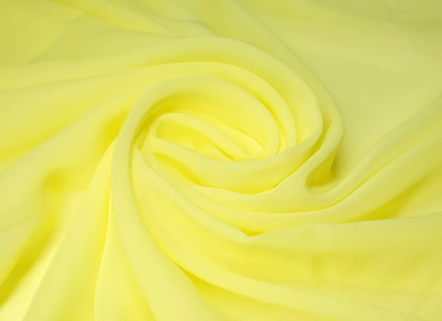 Ткань шифон желтый ш 1,45 (пэ 100%)