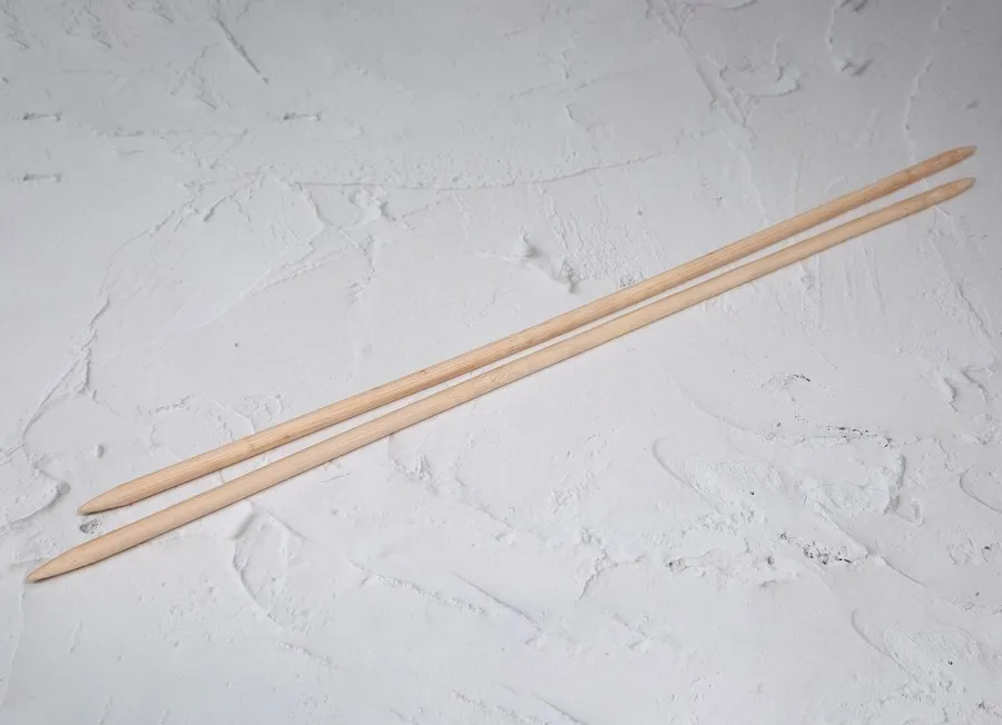 Спицы для вязания бамбуковые прямые №7 длинна 44см