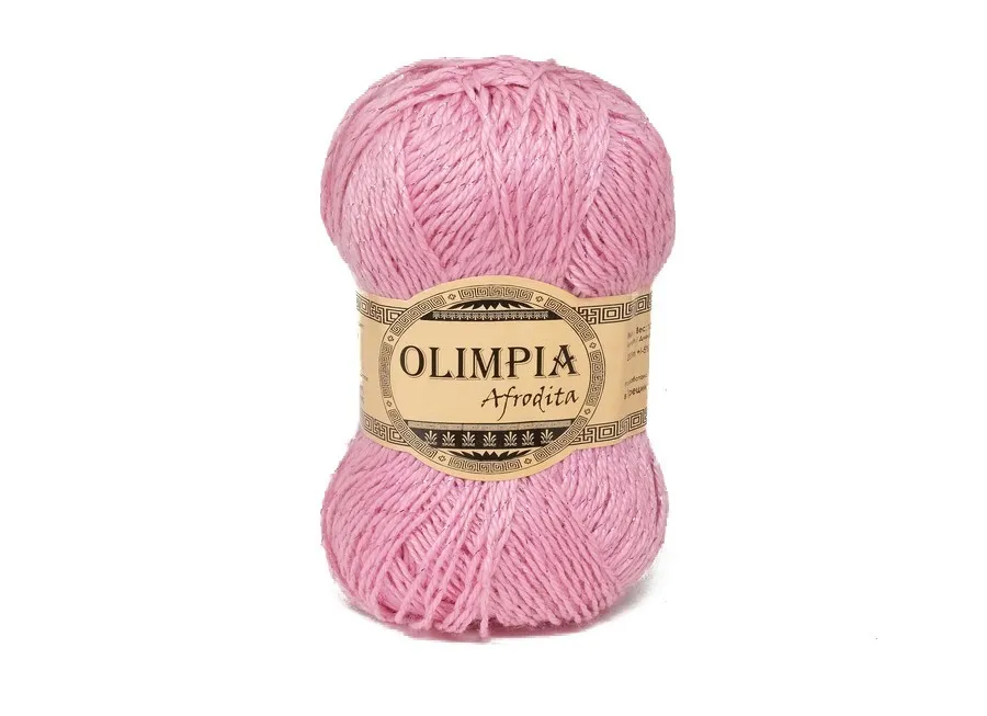 Пряжа Olimpia afrodita розовый (100гр 265м) (акрил 95% люрикс 5%) 