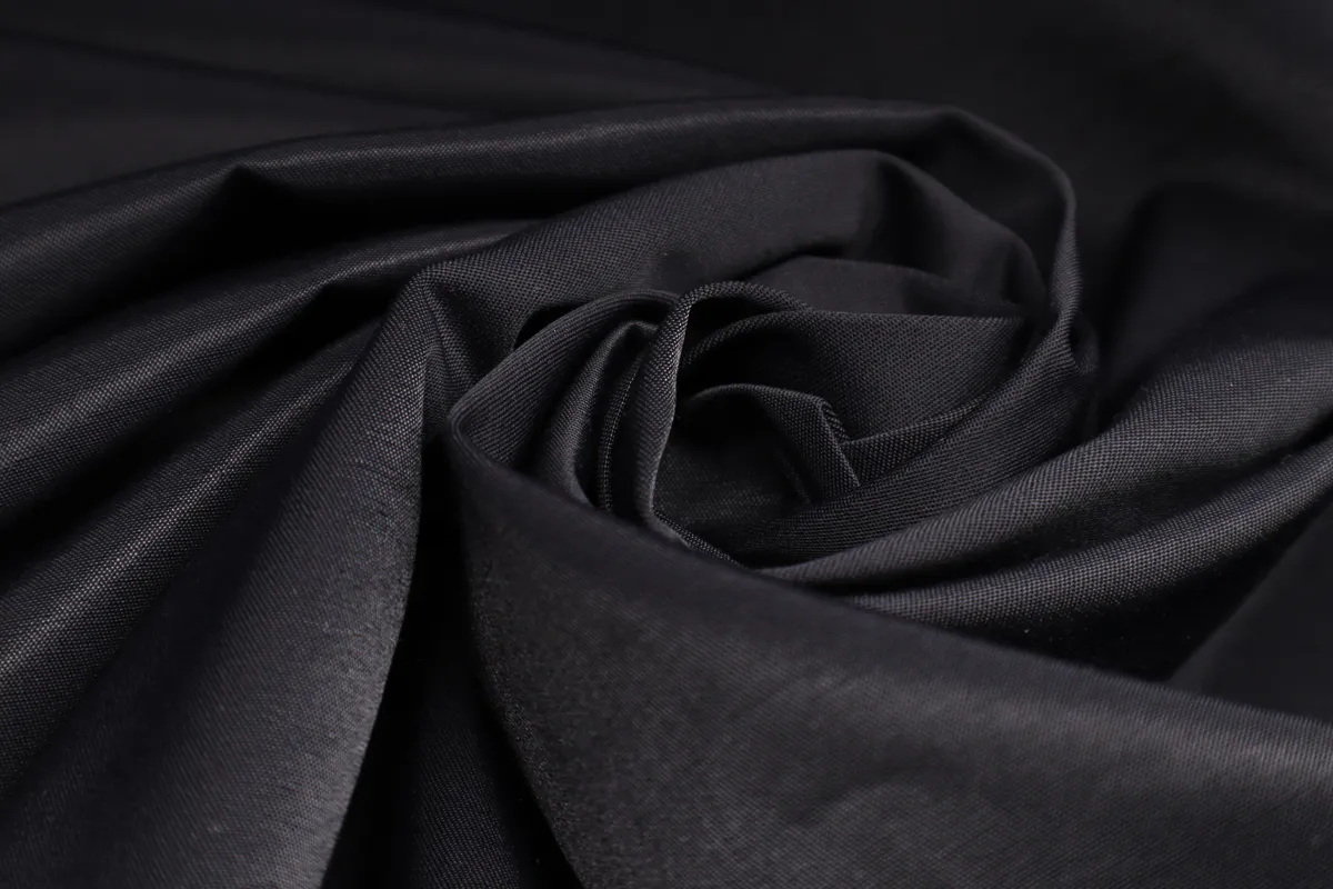Ткань костюмная Луксор черный ш 1,5 (вискоза 60%  пэ 40%)