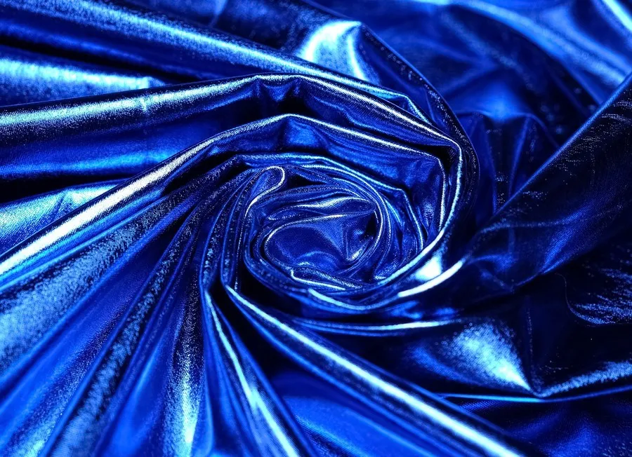 Ткань трикотаж диско голубой ш 1,5 (пэ 100%)