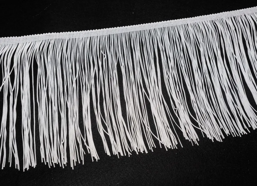 Бахрома белый высота 20см (пэ 100%)