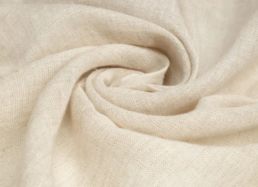 Ткань лен марлевка бежевый ш 1,5 (лен 53 % хлопок 47 %) 