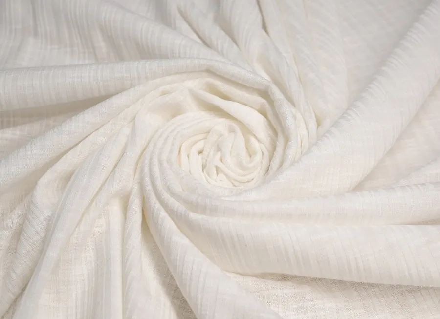 Ткань трикотаж резинка белый ш 1,5 (вискоза 80% пэ 20%)