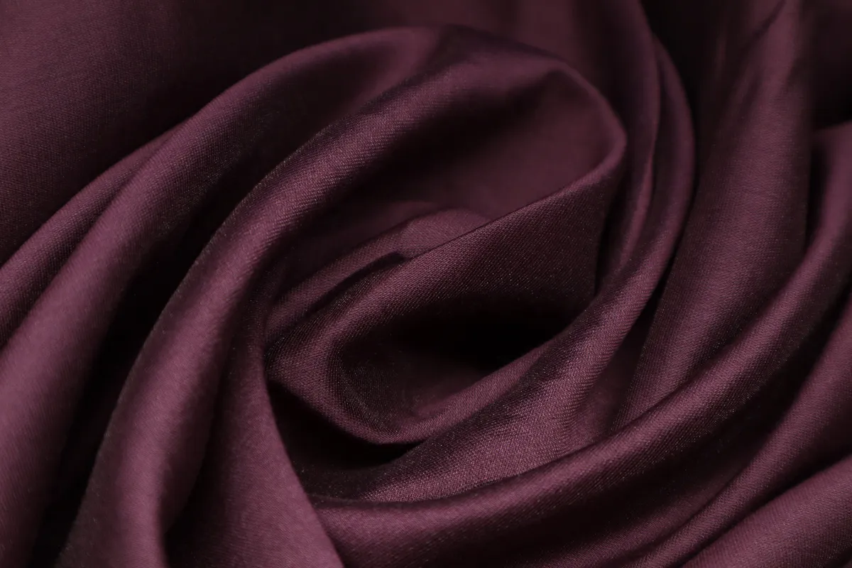 Ткань батист шелковый слива ш 1,5 ( тенсель 70% хлопок 30%)