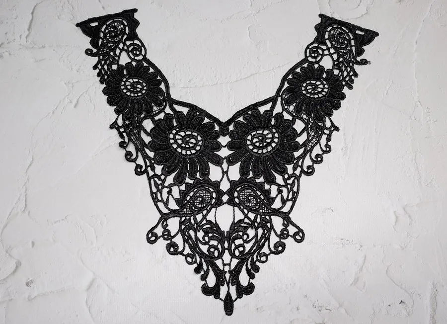 Воротник пришивной ч/б