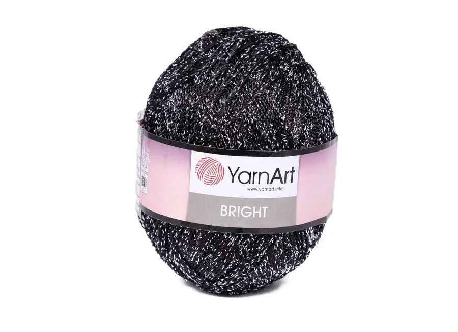 Пряжа Yarn Art bright серебристо-черный (90гр 340м) (полиамид 80% пэ 20%) 