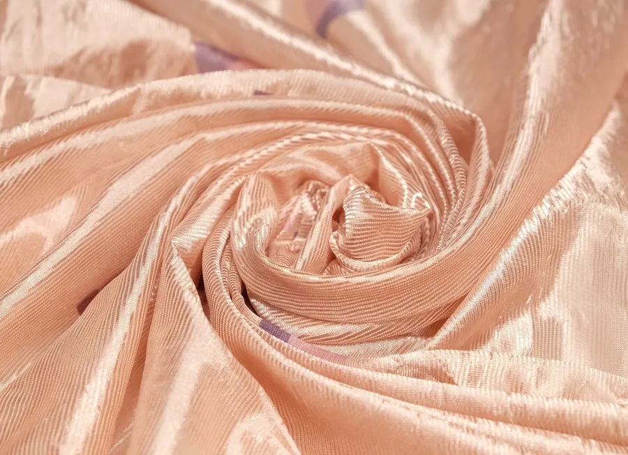 Ткань тафта жатка кубики пудровый ш 2,7 (пэ 100%)