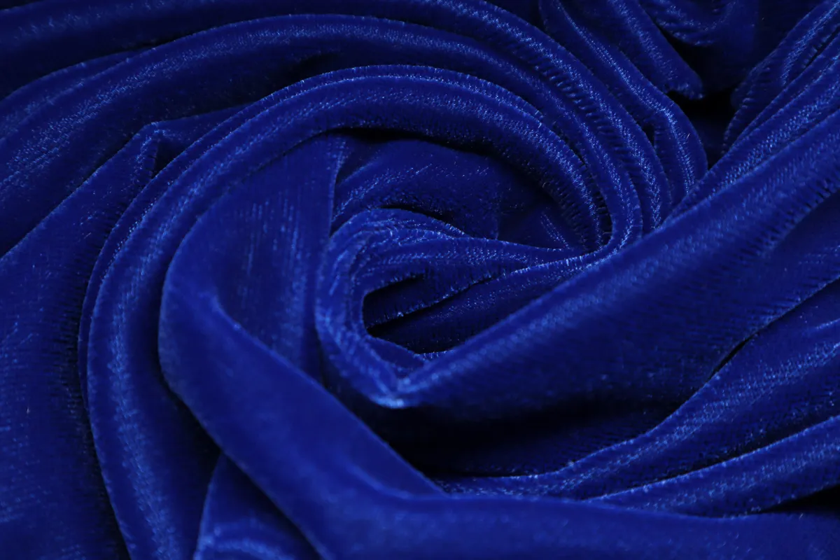 Ткань бархат ARLUNO электрик ш 1,4 (пэ 100%) 