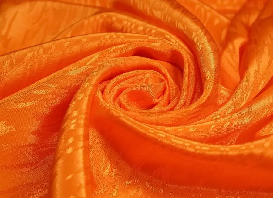 Ткань шелк оранжевый ш 1,4 (пэ 100%)