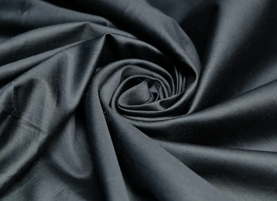 Ткань сатин черный ш 2,5 (хлопок 100%)