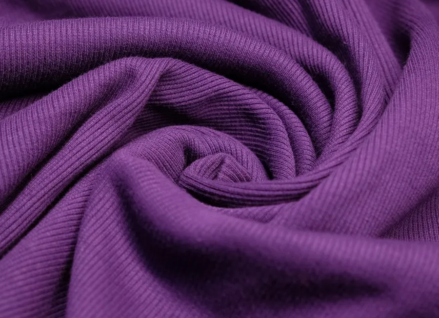 Ткань трикотаж кашкорсе фиолетовый ш 1,0 (хлопок 80% эл 2% пэ 18%)