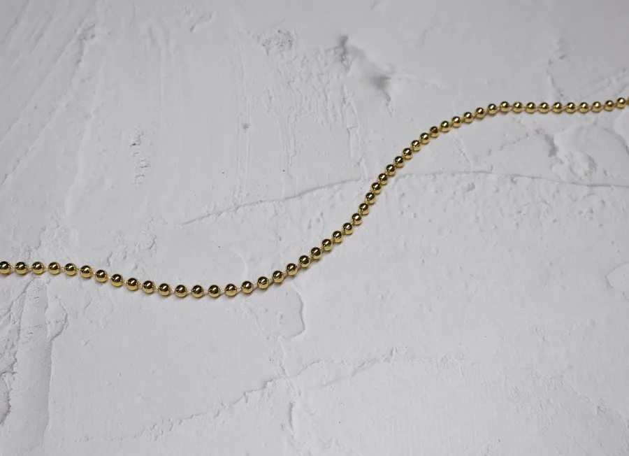 Тесьма декоративная бусинки пластиковые золото