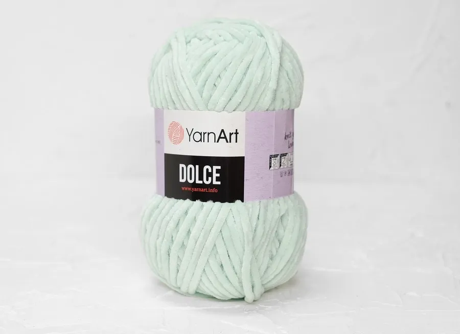 Пряжа Yarn Art Dolce мята (100гр 120м) (микро пэ100%) 