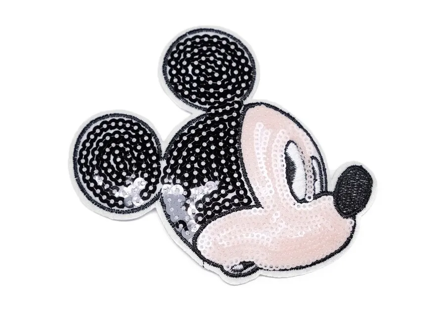 Аппликации пайетки термо микки маус