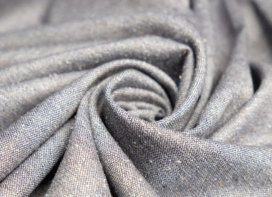 Ткань костюмная меланж т-синий ш 1.5 (шерсть 46% эластан 2%шелк 4% акрил 48%)