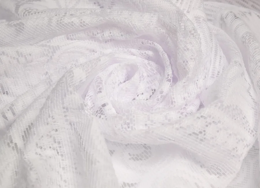 Тюль сетка белый ш-0,7 (пэ100%)