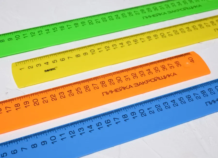 Линейка закройщика длина 40см