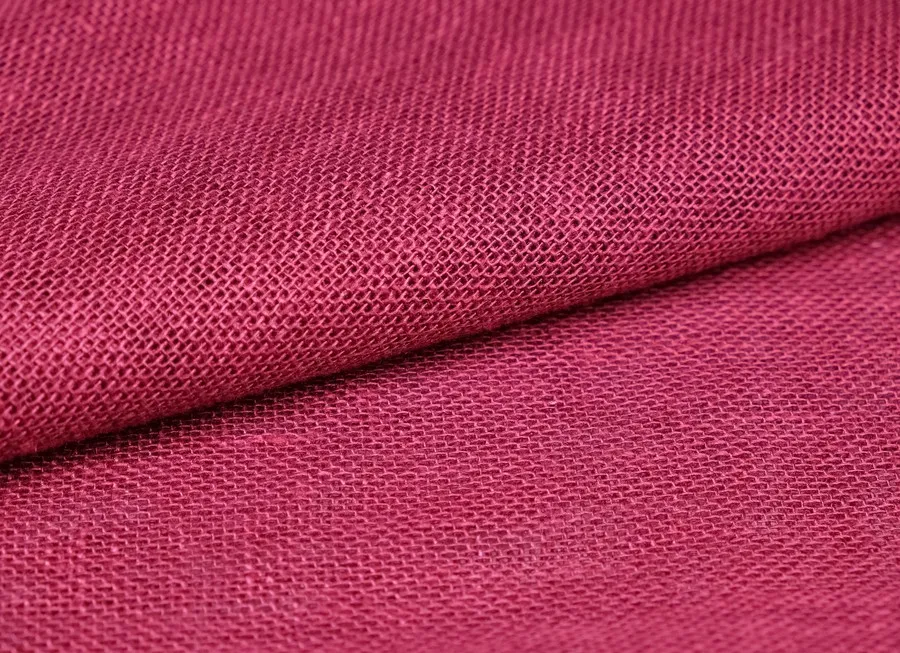Ткань лен декоративный бордовый ш 1,5 (лен 100%)