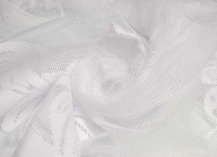 Тюль сетка белый ш-0,55 (пэ100%)