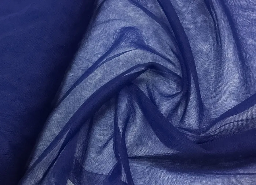 Ткань фатин темно-синий ш 3,0 (пэ 100%)