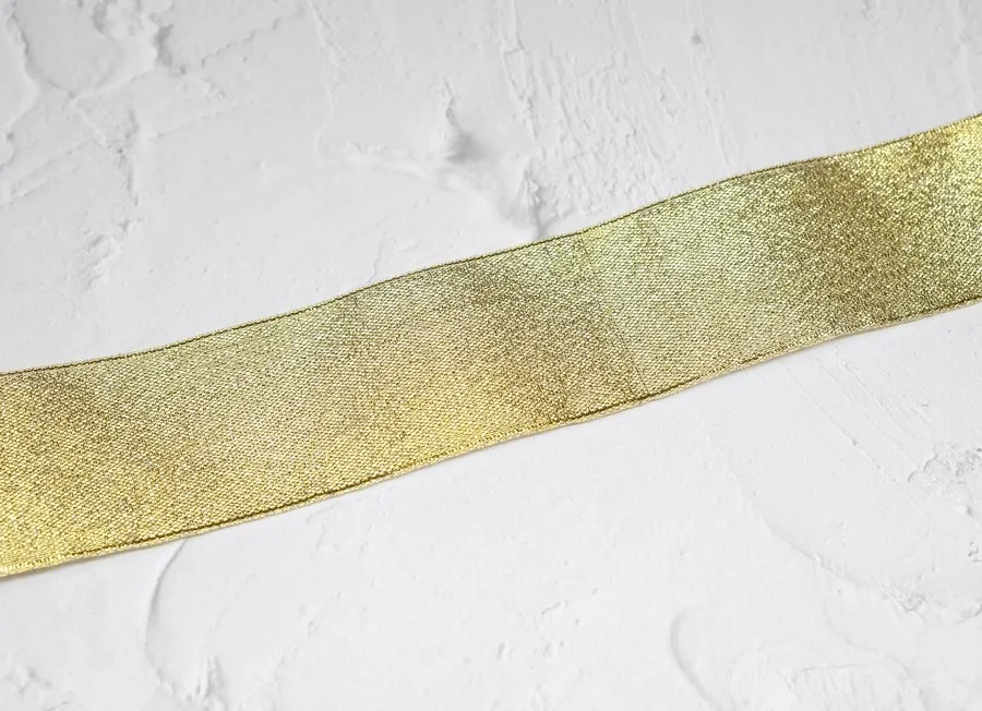 Тесьма золото 4,0-5см (пэ 100%)