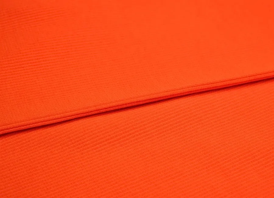 Ткань трикотаж кашкорсе оранжевый ш 1,2 (хлопок 100%)