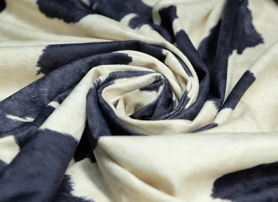 Замша с принтом