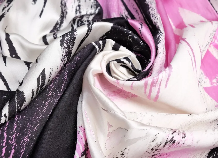 Шёлк натуральный с принтом