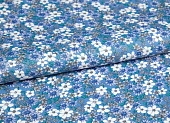 Кожа с принтом цветы мелкие синий ш 1,4 (пэ 100%) Кожа с принтом цветы мелкие синий ш 1,4 (пэ 100%)