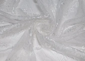 Ткань кружевное полотно молочный ш 1,4 (пэ 100%)