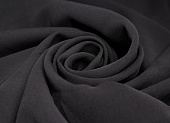 Ткань костюмно-плательная однотон. черный ш 1,4 (пэ 100%) Ткань костюмно-плательная однотон. черный ш 1,4 (пэ 100%)