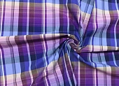 Ткань сорочечная клетка средняя фуксия ш 1,5 (хлопок 100%) Ткань сорочечная клетка средняя фуксия ш 1,5 (хлопок 100%)