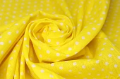 Ситец  детский горох желтый ш 0,95  (хлопок 100%)