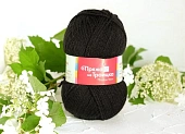 Пряжа Подмосковная черный (100гр 250м) (шерсть 50% акрил 50%) Пряжа Подмосковная черный (100гр 250м) (шерсть 50% акрил 50%)