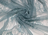 Ткань кружевное полотно грязно-бирюзовый ш 1,5 (пэ 100%)