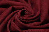 Вельвет однотон. рубчик мелкий марсала ш 1,5 (пэ 97% эл 3%)
