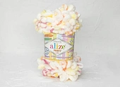 Пряжа alize puffy color бело-розово-оранжевый (100гр 14м)(микрополиэстер 100%) Пряжа alize puffy color бело-розово-оранжевый (100гр 14м)(микрополиэстер 100%)