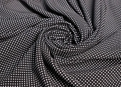 Ткань плательная горох мелкий черно-белый ш 1,5 (пэ 100%) Ткань плательная горох мелкий черно-белый ш 1,5 (пэ 100%)