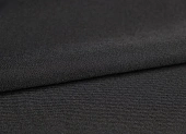 Ткань костюмная однотон. черный ш 1,5 (шерсть 98% эл 2%) 