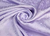 Ткань жаккард завитки светло-сиреневый ш 1,1 (шелк 100%) Ткань жаккард завитки светло-сиреневый ш 1,1 (шелк 100%)