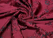 Ткань велюр цветы набивные бордовый ш 1,5 (пэ 100%) Ткань велюр цветы набивные бордовый ш 1,5 (пэ 100%)