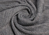 Ткань трикотажное полотно т.серый ш 1,5 (шерсть 35% пэ 65%) Ткань трикотажное полотно т.серый ш 1,5 (шерсть 35% пэ 65%)